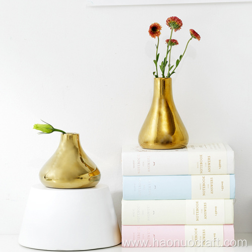 diseño minimalista dorado sala de estar europea adornos flor
